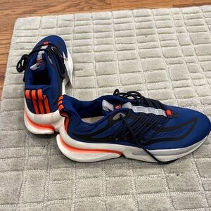 Adidas Navy and Orange Athletic Shoes